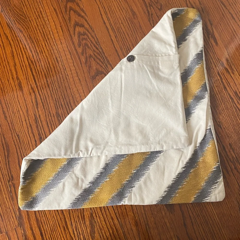 WEST ELM Embroidered Diamond Ikat Pillow Case